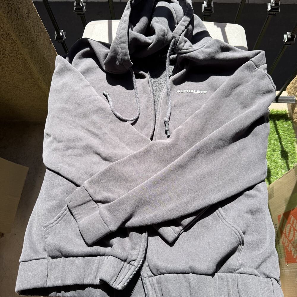 Alphalete Classic Full-Zip Jacket Smoke XL